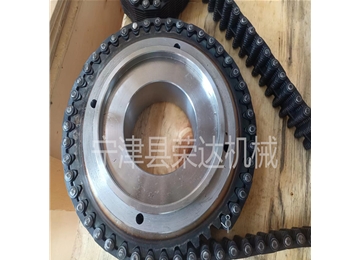 榮達(dá)機(jī)械無(wú)聲齒形鏈條CL08-34.5N節(jié)距12.7內(nèi)導(dǎo)23片及配套定制鏈輪