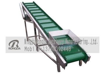 帶槽的皮帶輸送機，輸送平穩(wěn)，安全可靠